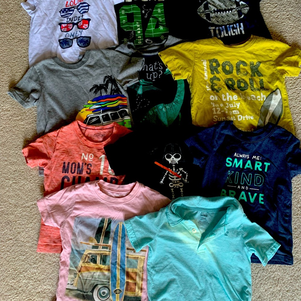 3T Boy Short Sleeve Tee Lot 11pcs